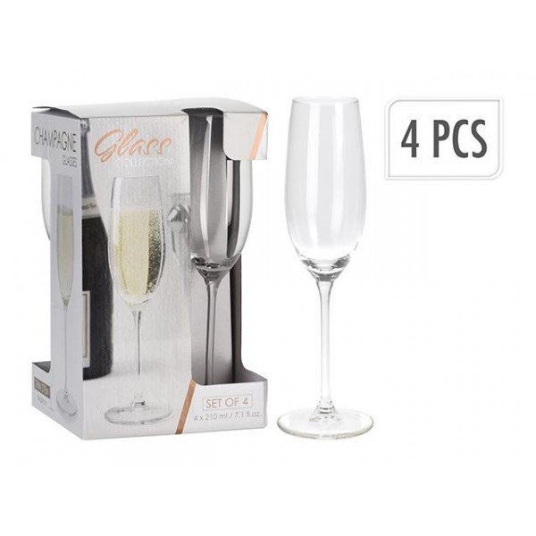 Set pocale pentru sampanie Vinissimo 4buc, 210ml Set pocale pentru sampanie Vinissimo 4buc, 210ml
