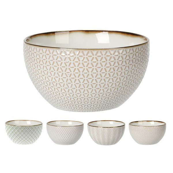 Салатница керамическая 14cm Metallic Glazed Rim Салатница керамическая 14cm Metallic Glazed Rim