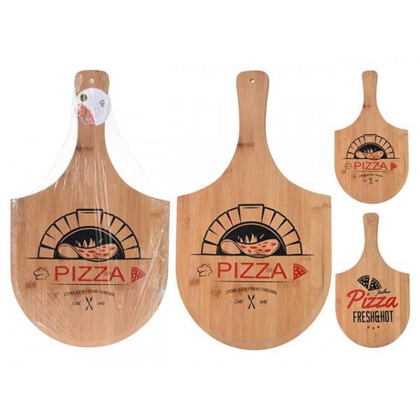 Tava de servire EH 53X30cm, pentru pizza, bambus Tava de servire EH 53X30cm, pentru pizza, bambus