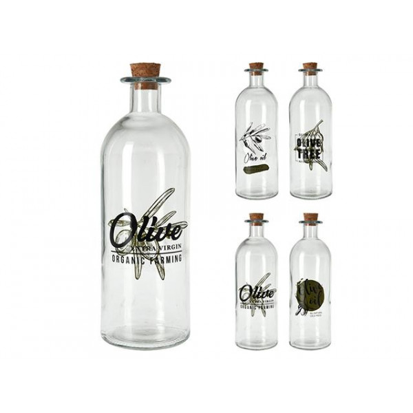 Sticla pentru ulei/otet EH 500ml "Olive", cu dop