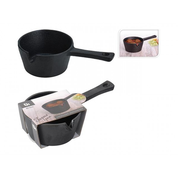 Caus sote de gatit/servit din fonta EH, D 9,5 cm, H 5 cm Caus sote de gatit/servit din fonta EH, D 9,5 cm, H 5 cm