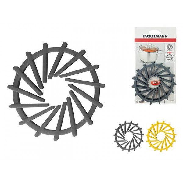 Suport pentru vase ferbinti Fackelmann 11.5cm/19cm, din silicon Suport pentru vase ferbinti Fackelmann 11.5cm/19cm, din silicon