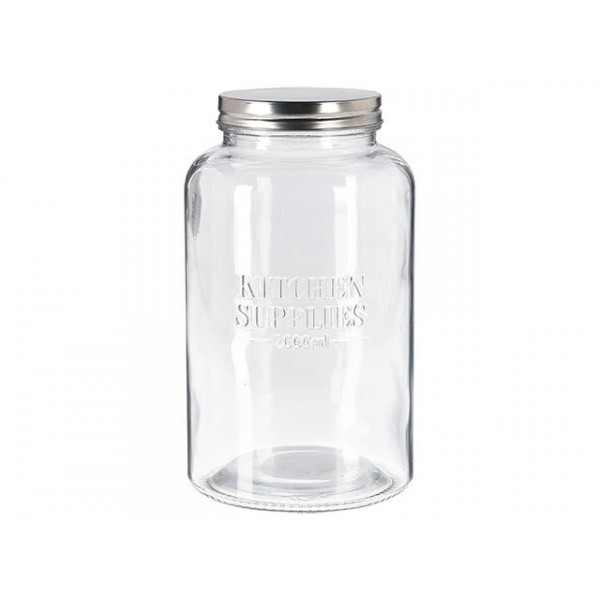 Банка стеклянная с крышкой EH 2l, H22cm "Kitchen supplies"