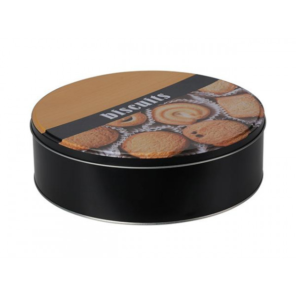 Cutie metalic? EH 22X6cm "Biscuit", rotunda