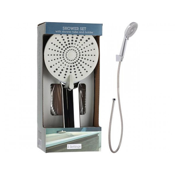 Set de duș Bathroom: para, furtun inox 1.5m Set de duș Bathroom: para, furtun inox 1.5m