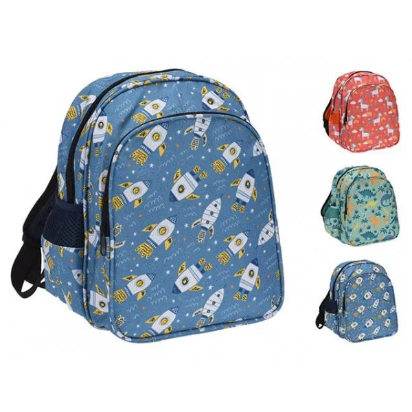 Rucsac pentru copii 27X19X32cm "Dinozaur, unicorn, Coșmos", poliester