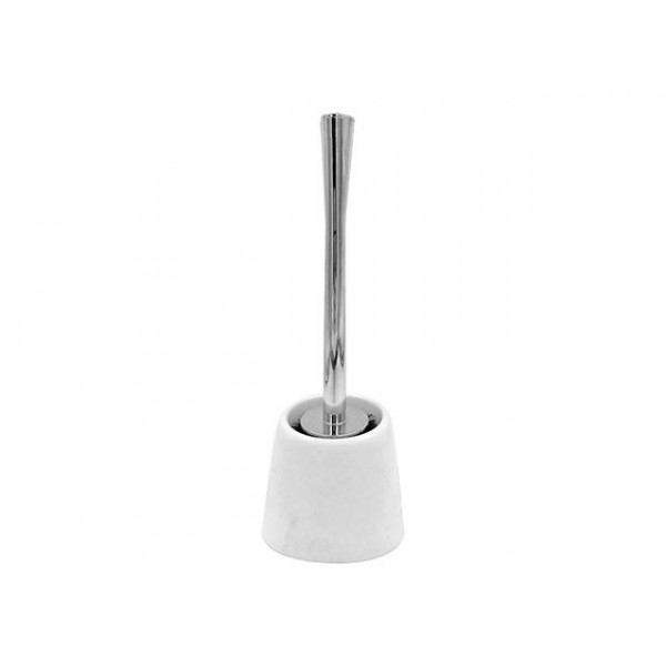 Perie WC cu suport conic Tendance alb, din plastic Perie WC cu suport conic Tendance alb, din plastic