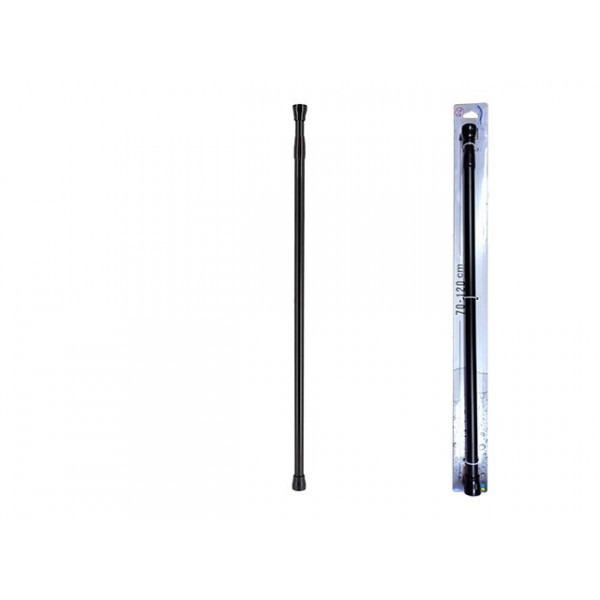 Tijă glisantă pentru perdea Tendance 70-120cm, neagră, aluminiu