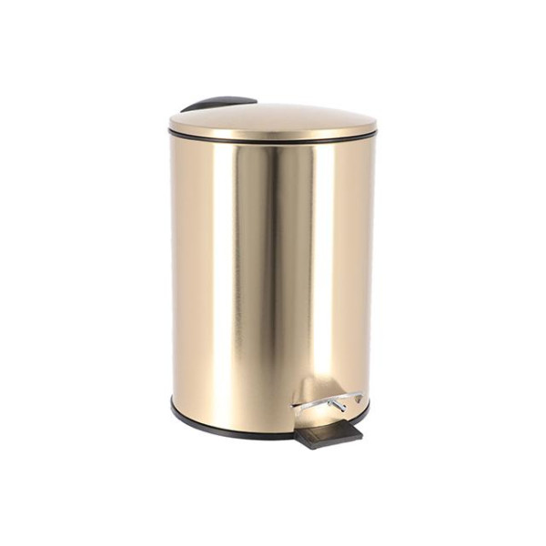 Cos pentru gunoi cu pedala Tendance 3l 24X22.55cm, metal, auriu, soft close Cos pentru gunoi cu pedala Tendance 3l 24X22.55cm, metal, auriu, soft close
