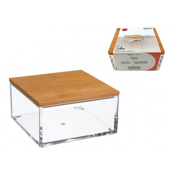 Органайзер для коcметики Five Selena Bamboo 9.6X9.6X5.4cm Органайзер для коcметики Five Selena Bamboo 9.6X9.6X5.4cm