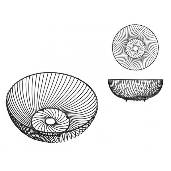 Корзина для фруктов Five D30X11.7см, черный металл Корзина для фруктов Five D30X11.7см, черный металл