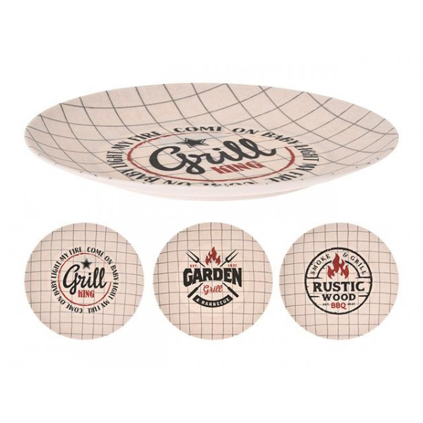 Farfurie EH Grill 25cm, din plastic Farfurie EH Grill 25cm, din plastic
