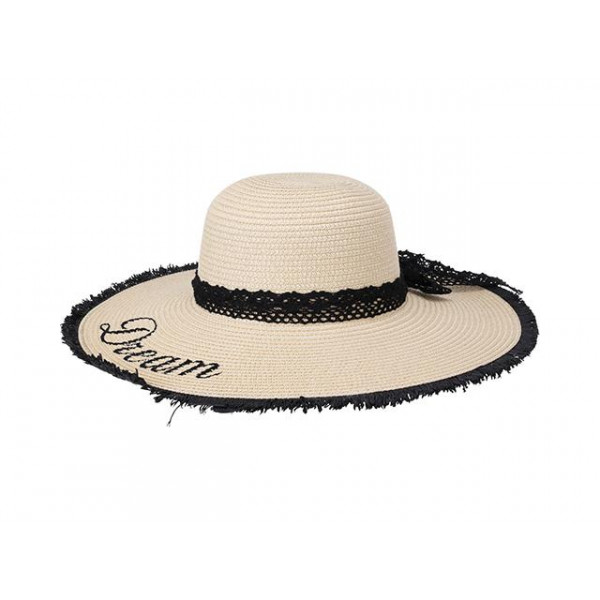 Palarie de vara pentru femei D45cm "Dream" cu panglica