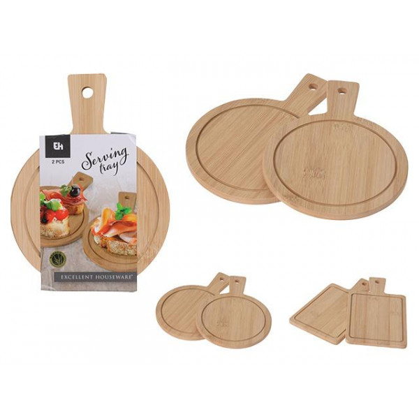 Set tavi EH 2buc 19X11cm/D14X19cm, lemn Set tavi EH 2buc 19X11cm/D14X19cm, lemn