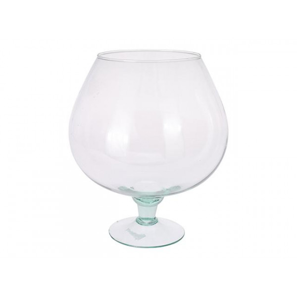Vaza din sticla "Pocal coniac" 26cm