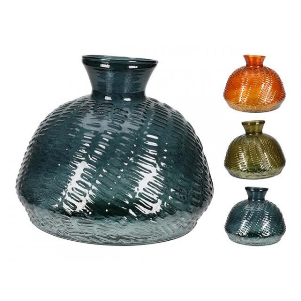 Vaza din sticla "Cumbri" H15сm, D18cm, 3 culori Vaza din sticla "Cumbri" H15сm, D18cm, 3 culori