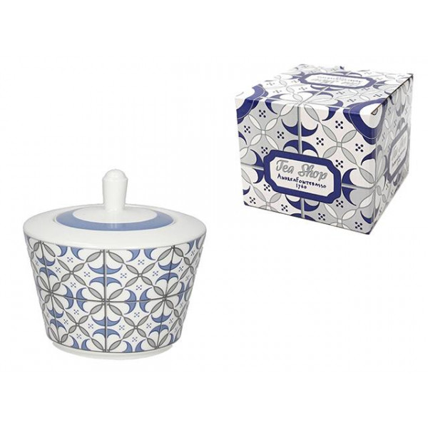 Recipient pentru zah?r cu capac 220ml AF Time Tea, portelan Recipient pentru zah?r cu capac 220ml AF Time Tea, portelan