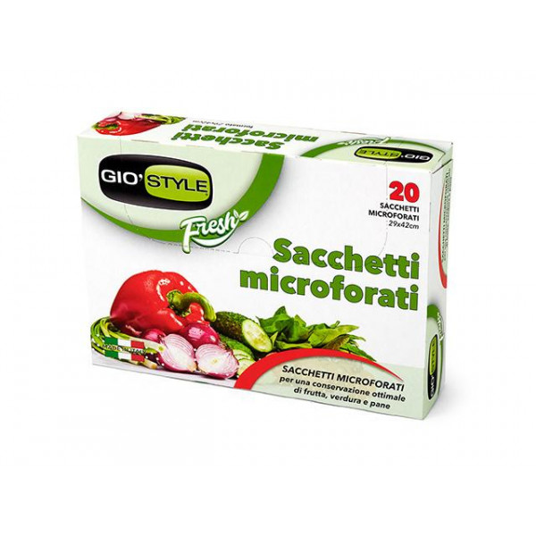 Pungi perforate pentru legume GioStyle 20buc 29X42cm Pungi perforate pentru legume GioStyle 20buc 29X42cm