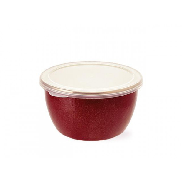 Recipient emailat Bordo 14cm, 1.1l, capac din plastic