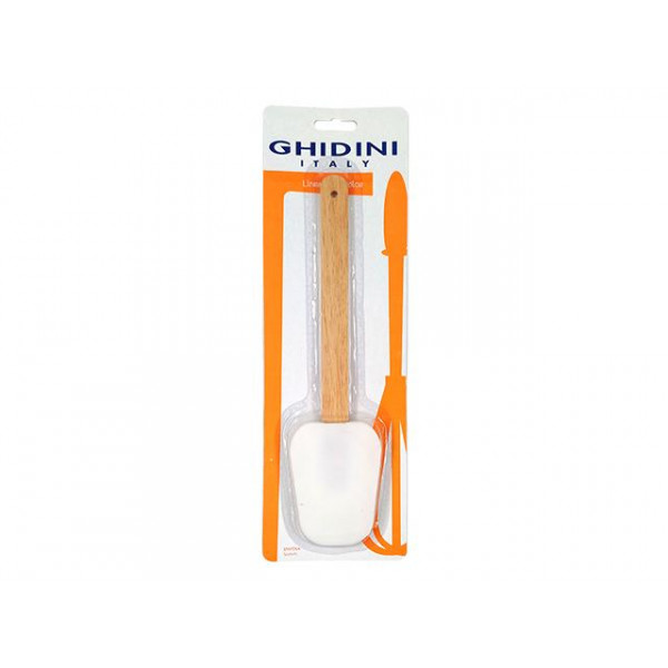 Лопатка кондитерская Ghidini 26cm, силикон/дерево Лопатка кондитерская Ghidini 26cm, силикон/дерево
