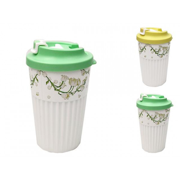 Термостакан Phibo 450ml "Valley" с клапаном, микс