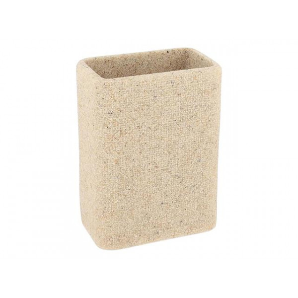 Păhar pentru periuțe de dinți Tendance Sand, bej, din polirezin Păhar pentru periuțe de dinți Tendance Sand, bej, din polirezin