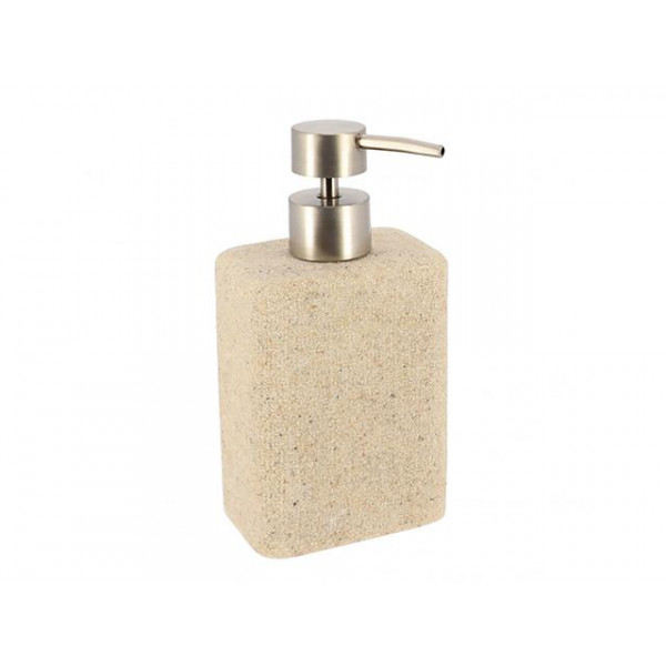 Dozator pentru săpun Tendance Sand Effect 360ml, bej, din polirezin Dozator pentru săpun Tendance Sand Effect 360ml, bej, din polirezin