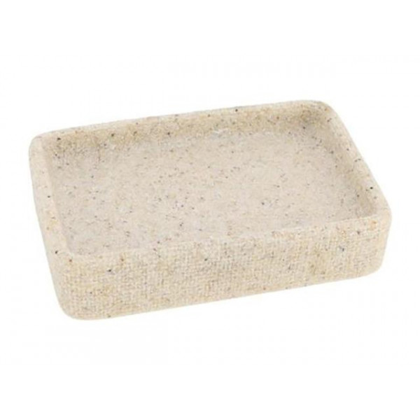 Săpunieră Tendance Sand Effect, bej, poliresină Săpunieră Tendance Sand Effect, bej, poliresină