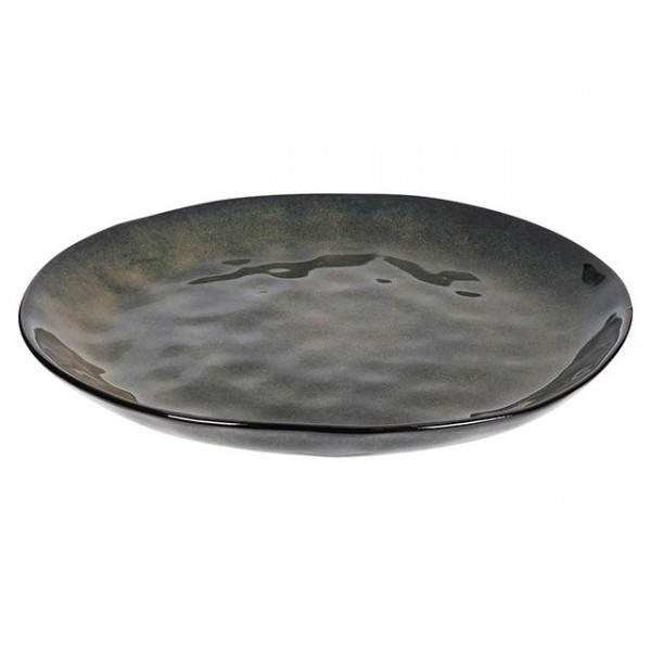 Тарелка сервировочная 26cm Reactiv Glaze, коричневая Тарелка сервировочная 26cm Reactiv Glaze, коричневая