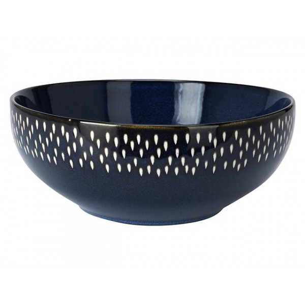 Salatiera din ceramica 25cm Reactiv Glaze Dots