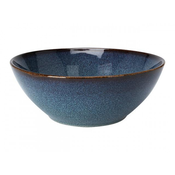 Салатница керамическая 20cm Reactiv Glaze, синяя Салатница керамическая 20cm Reactiv Glaze, синяя
