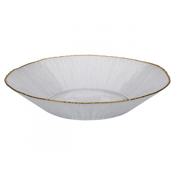 Блюдо стеклянное 29cm Golden Rim Блюдо стеклянное 29cm Golden Rim