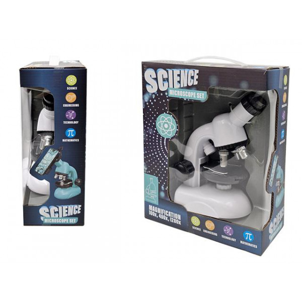 Jucarie "Microscop" cu accesorii, fuctioneaza cu 2 baterii AA