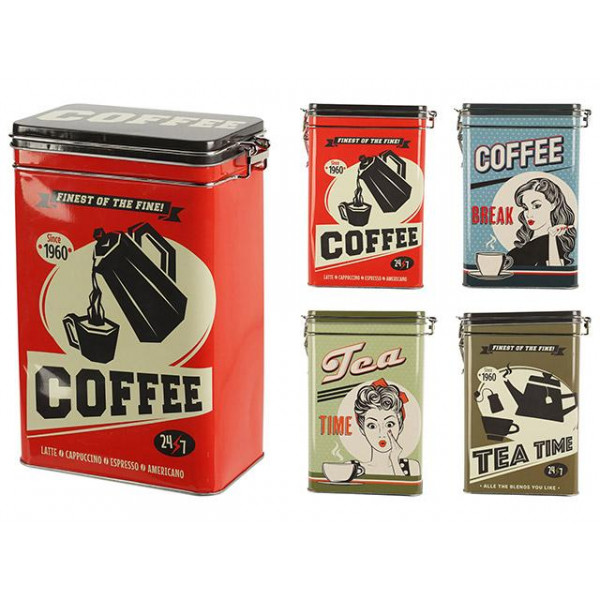 Cutie metalica EH 11X7X18cm "Coffee/Tea" Cutie metalica EH 11X7X18cm "Coffee/Tea"