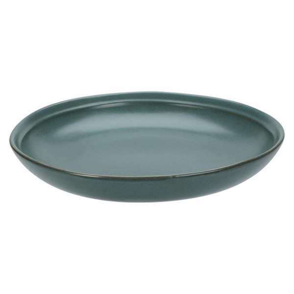 Тарелка сервировочная 25cm Green Reactiv Glaze, керамика Тарелка сервировочная 25cm Green Reactiv Glaze, керамика