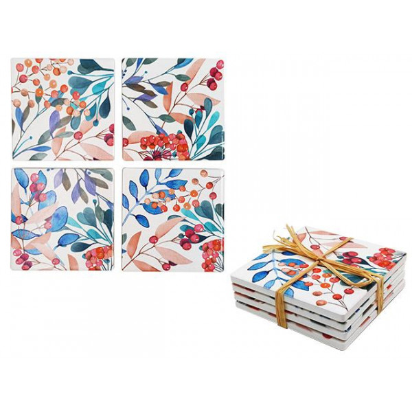 Set suport pentru cani Tognana Dolce Casa Sophy 4шт 10X10cm Set suport pentru cani Tognana Dolce Casa Sophy 4шт 10X10cm