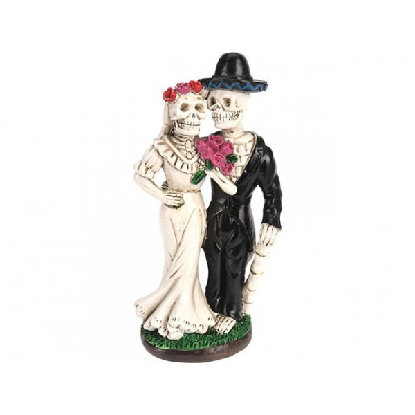 Сувенир Halloween пара Скелетов 16cm, керамика Сувенир Halloween пара Скелетов 16cm, керамика