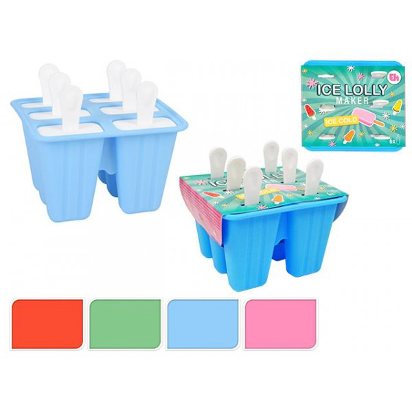 Set forme pentru inghetata 6buc, 14X12X12cm, plastic Set forme pentru inghetata 6buc, 14X12X12cm, plastic