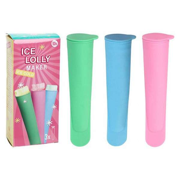Set forme pentru inghetata 3buc, 19X4X4cm, plastic