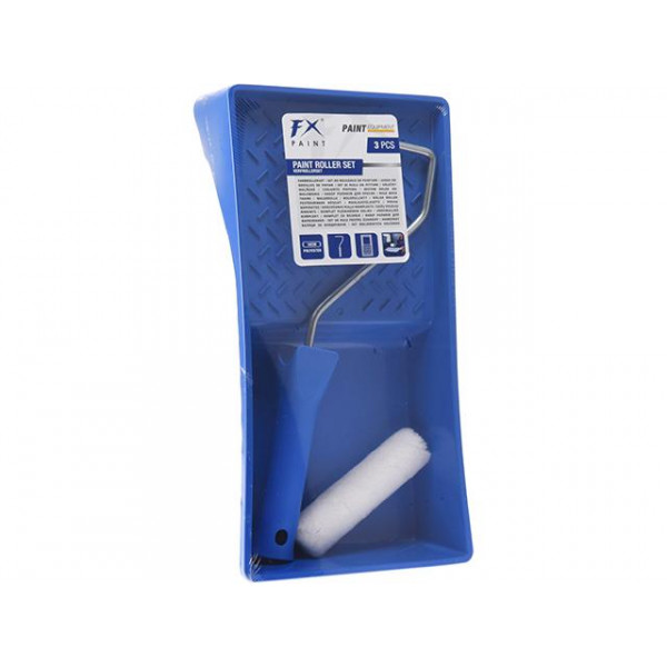 Set de vopsit FX 3 piese: tavă 15X32cm, trafalet si suport Set de vopsit FX 3 piese: tavă 15X32cm, trafalet si suport