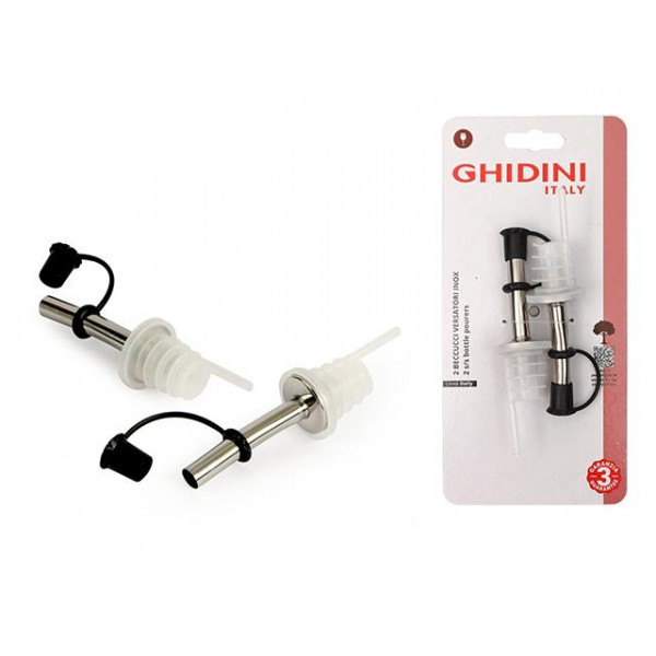 Set dopuri cu picurator pentru sticle Ghidini Daily 2buc Set dopuri cu picurator pentru sticle Ghidini Daily 2buc