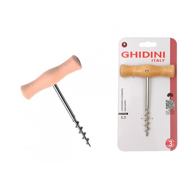 Tirbuson Gidini Daily, maner de lemn, 12cm Tirbuson Gidini Daily, maner de lemn, 12cm