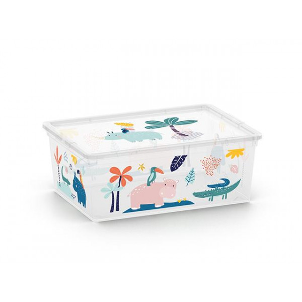 Коробка с крышкой C-box S Wild Animals 11l, 37X26XH14cm