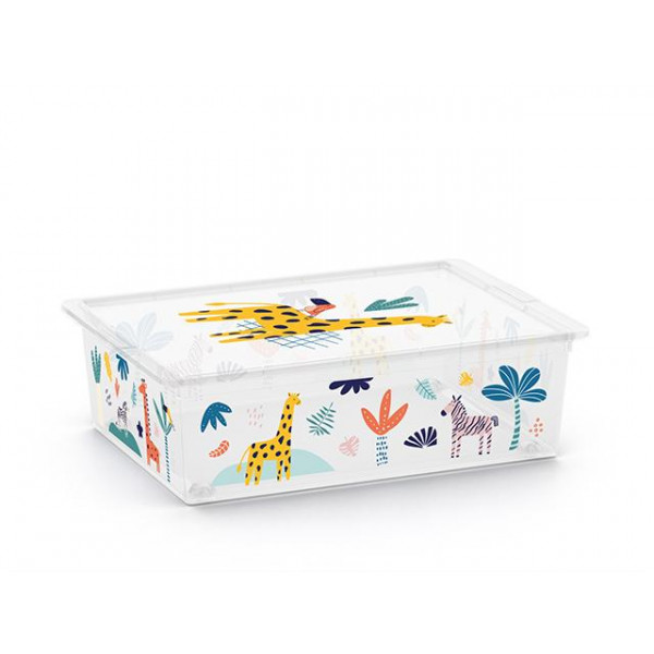 Коробка с крышкой C-box L Wild Animals 27l, 55X39XH17cm Коробка с крышкой C-box L Wild Animals 27l, 55X39XH17cm