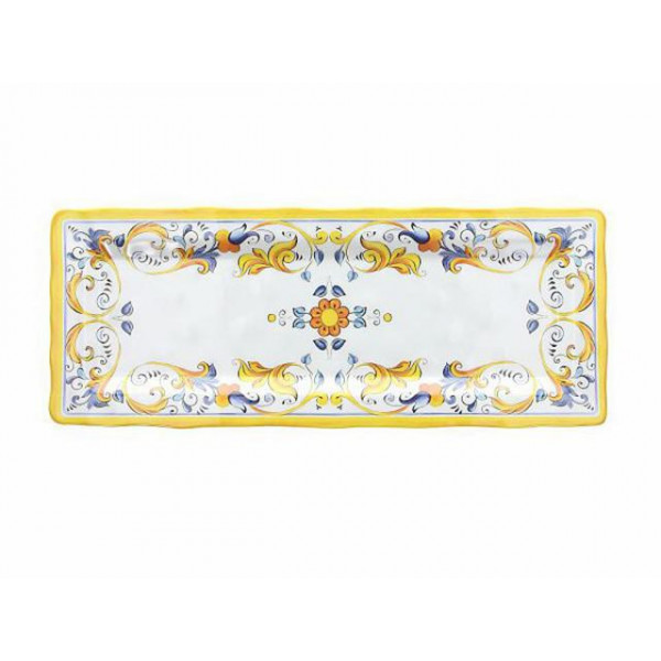 Platou de servire 38X15cm Tognana Florence, melamina, galben Platou de servire 38X15cm Tognana Florence, melamina, galben