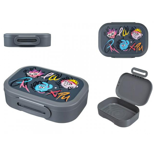 Lunch-box Plastishka Smesarichi 0.98l 18X13X5cm, gri Lunch-box Plastishka Smesarichi 0.98l 18X13X5cm, gri