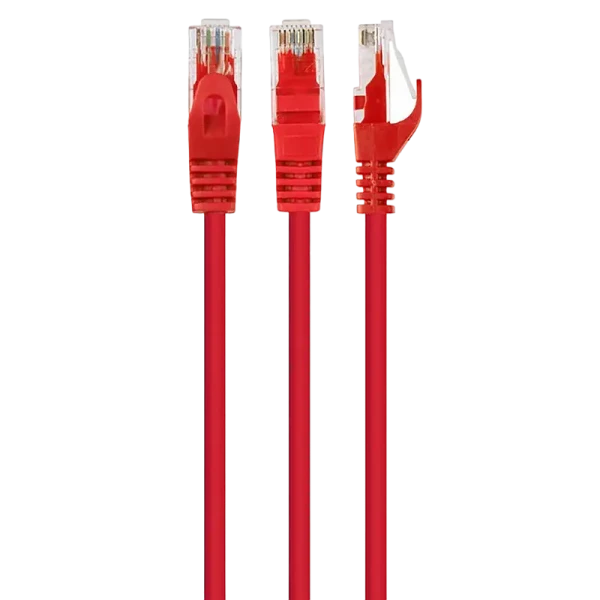 Патч-корд Cablexpert PP6U-0.5M/R, Cat6 UTP, 0,5м, Красный