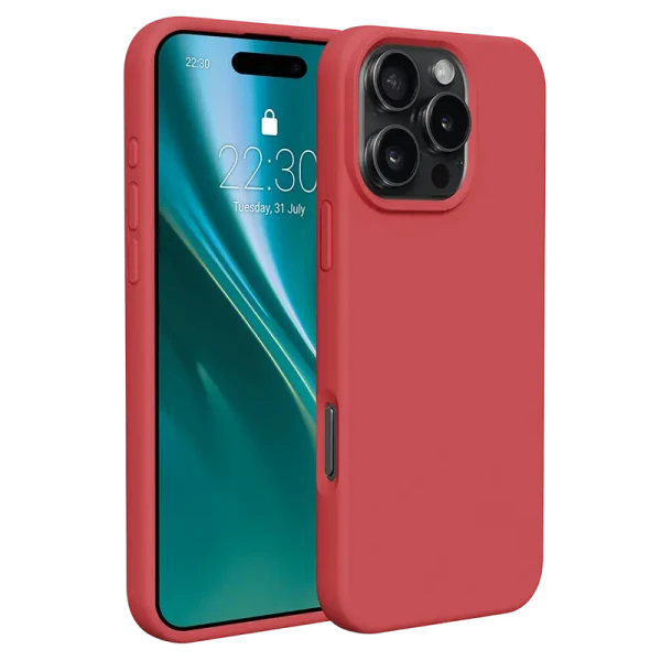 Husă Etteri Silicone Mag pentru Apple iPhone 16 Pro Max, Raspberry Husă Etteri Silicone Mag pentru Apple iPhone 16 Pro Max, Raspberry
