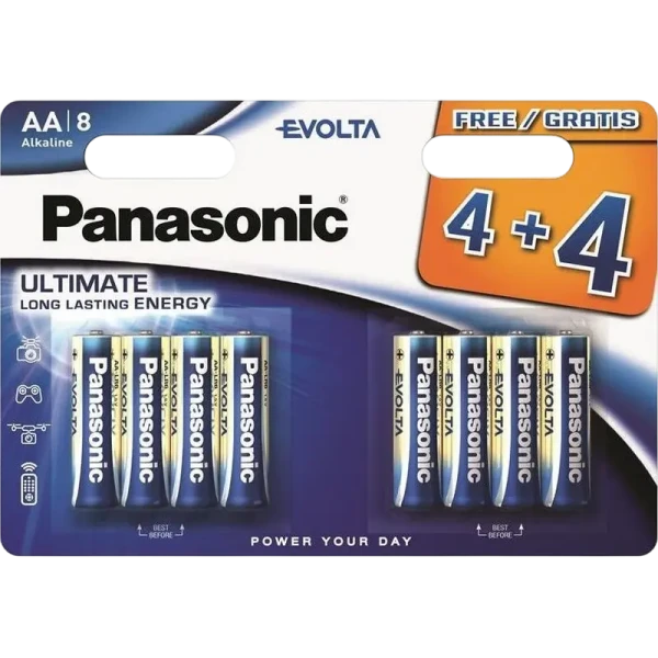 Baterii Panasonic LR03EGE, AAA, 8buc. Baterii Panasonic LR03EGE, AAA, 8buc.