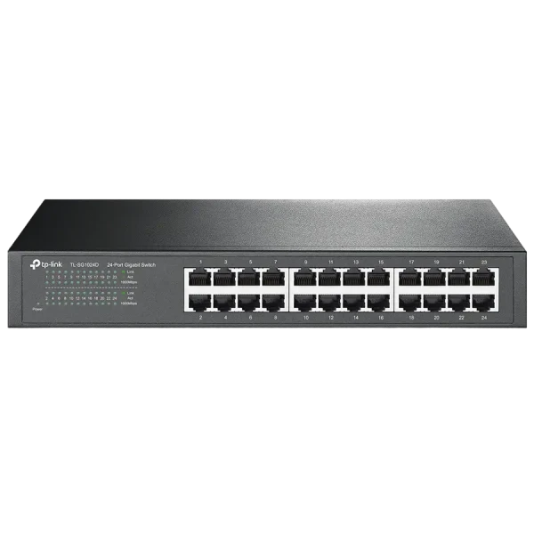 Сетевой коммутатор TP-LINK TL-SG1024D, 24x 10/100/1000 Мбит/с Сетевой коммутатор TP-LINK TL-SG1024D, 24x 10/100/1000 Мбит/с